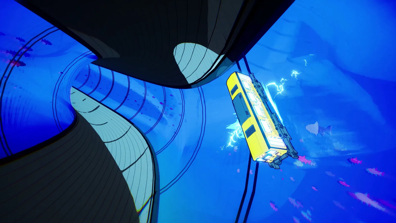 Denshattack screenshot showing another high-speed challenge route